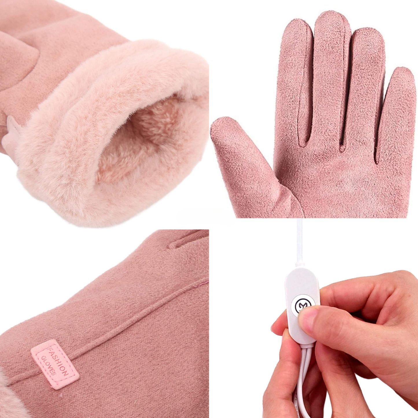 Dames Thermische Waterdichte Winterhandschoenen met Touchscreen & USB Oplaadbaar Warm Ontwerp