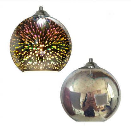Moderne Creatieve 3D Kleurrijke Vuurwerk Glas 1-Licht Kooi Hanglamp