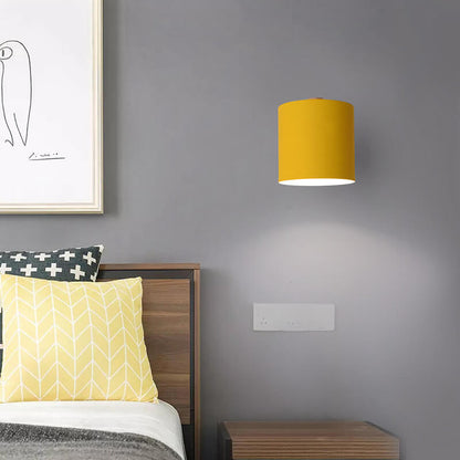 Nordic Macaron Cilinder Rotatable 1-Licht Wandlamp