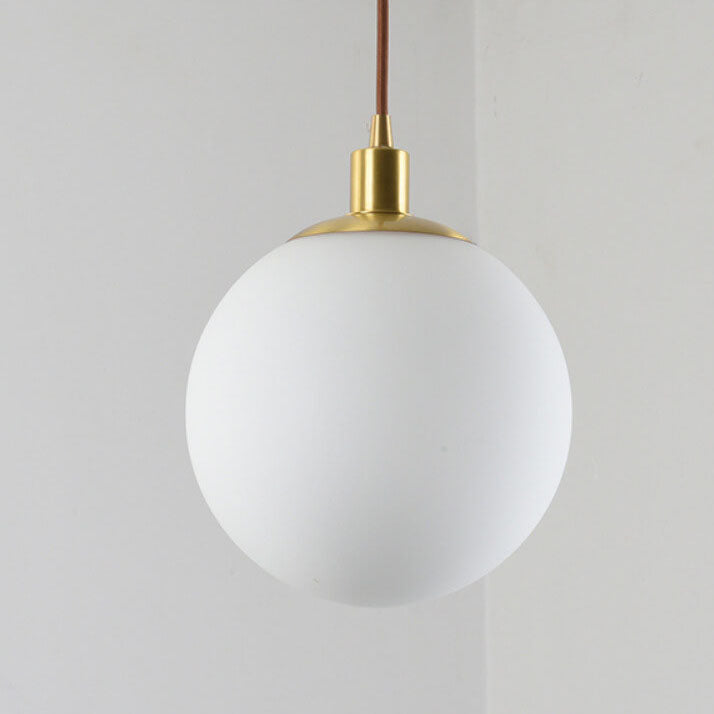 Noordse Minimalistische Witte Bol 1-Lichts Hanglamp