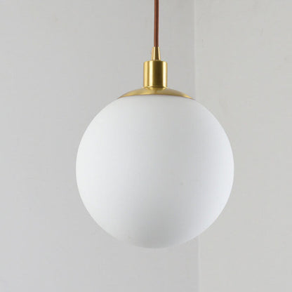 Noordse Minimalistische Witte Bol 1-Lichts Hanglamp