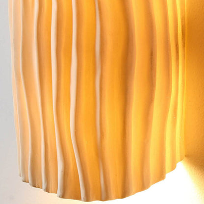 Nordic Creatieve Hars Gestreepte Halve Cilinder 2-Licht Wandlamp
