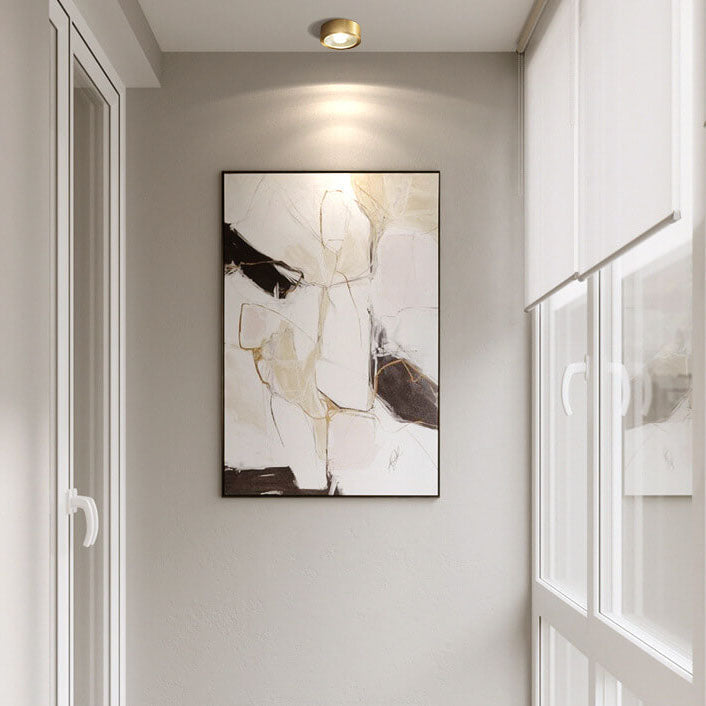 Nordic Light Luxe Volledig Koper Ultra-dunne LED Plafondlamp