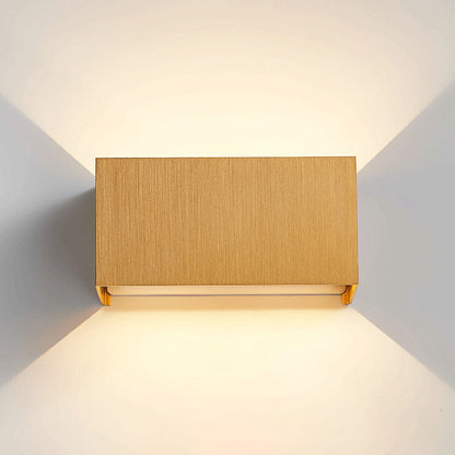 Nordic Minimalistische Aluminium Vierkante Platte Verstelbare Stralende LED Leeswandlamp
