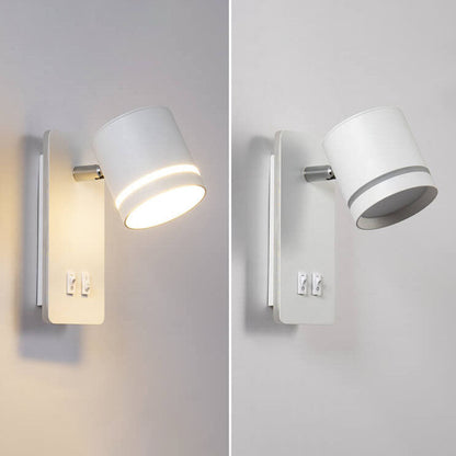 Nordic Minimalistische Vierkante Spotlight Rotatable LED Lees Wandlamp
