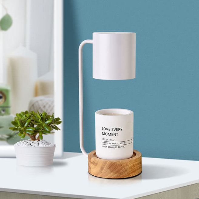 Japanse Minimalistische Houten Timing Dimmende 1-Lichts Smeltende Was Tafel Lamp