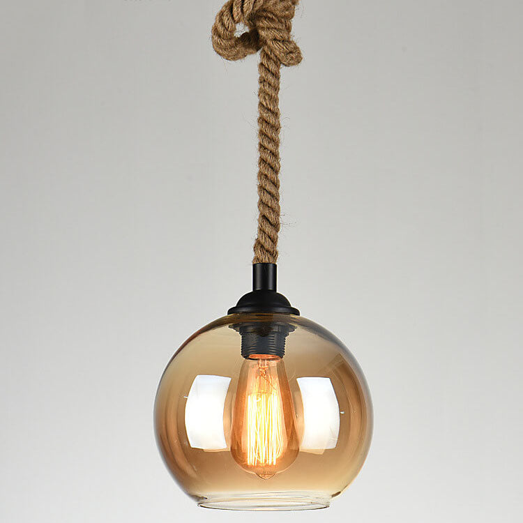 Retro Touw Hangende Pendel Lamp