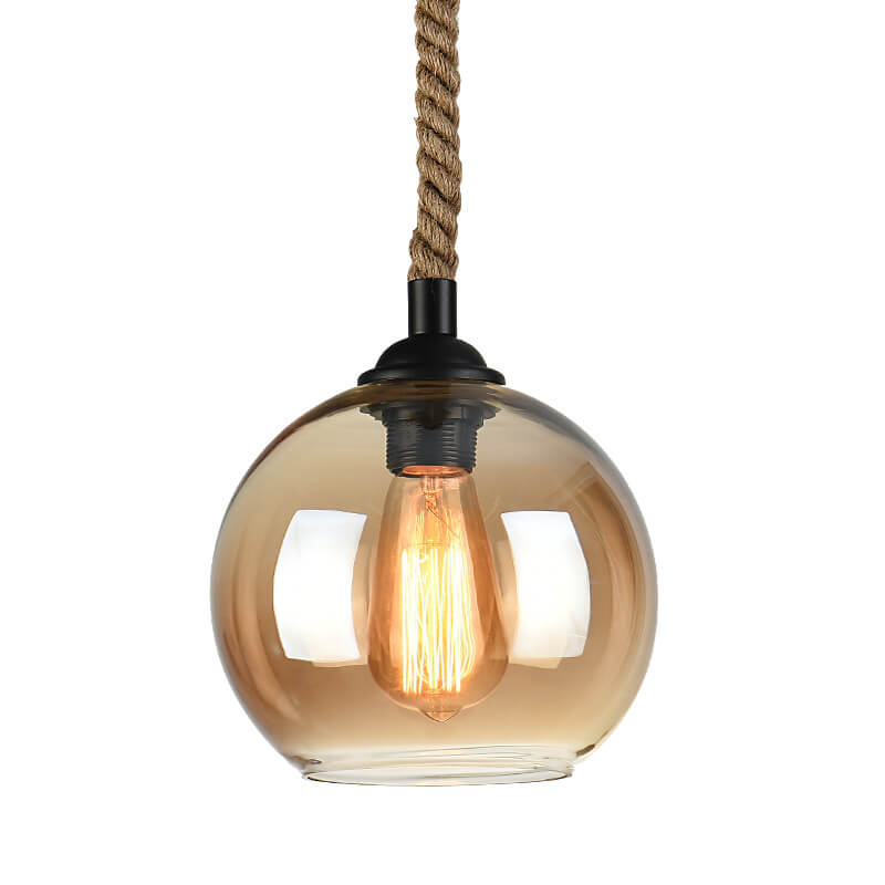 Retro Touw Hangende Pendel Lamp