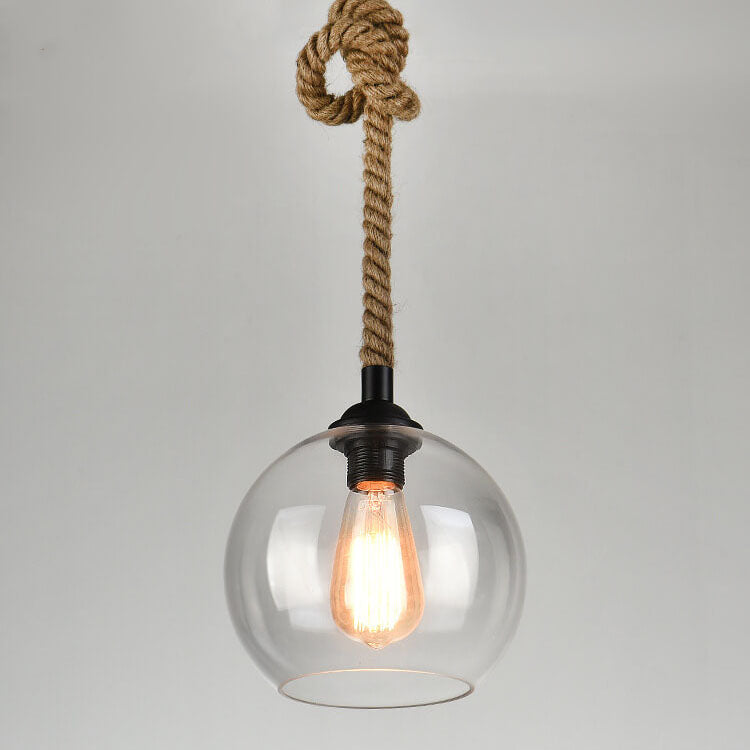 Retro Touw Hangende Pendel Lamp