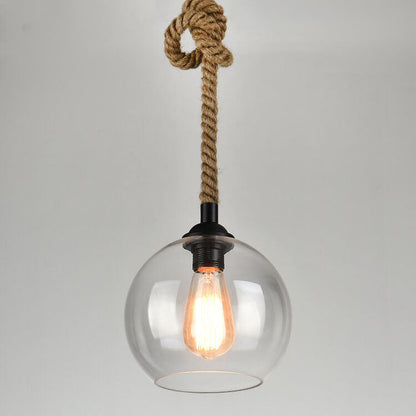 Retro Touw Hangende Pendel Lamp