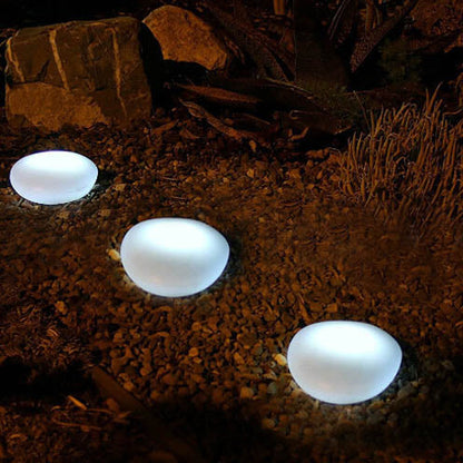 Zonne Pebble ABS Gestraald Glas LED Buitenlandschap Verlichting