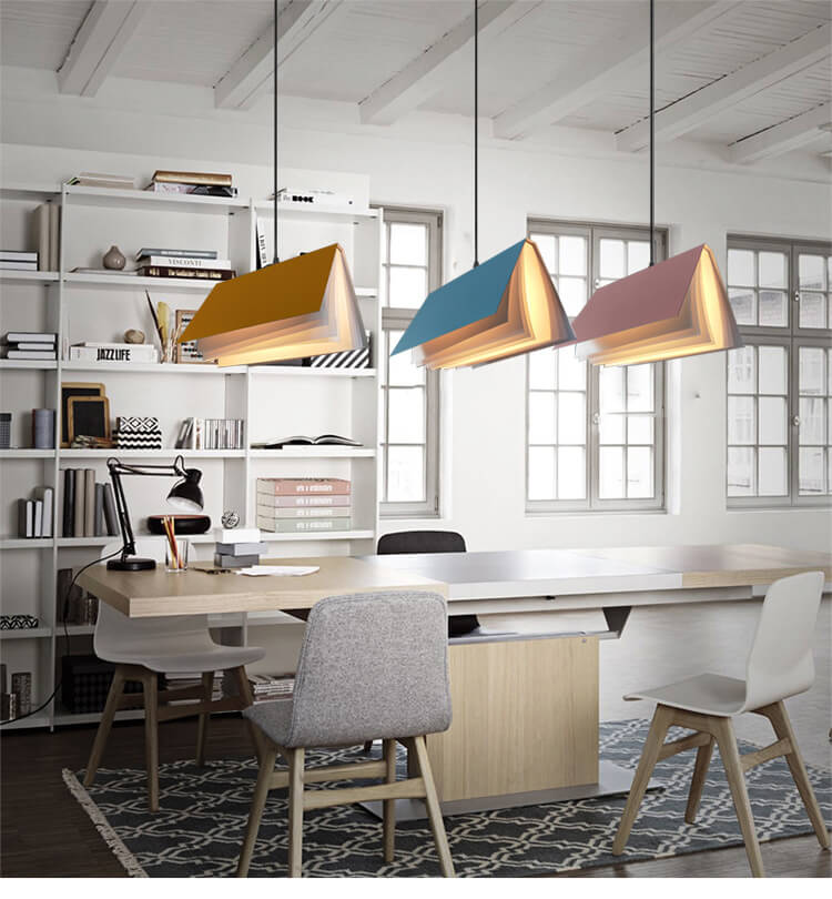 Vliegend Boek 1-Licht Metaal PVC Boek Schaduw Hanglamp
