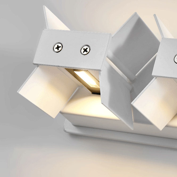 Nordic Minimalistische Aluminium Vierkante Platte Verstelbare Stralende LED Leeswandlamp