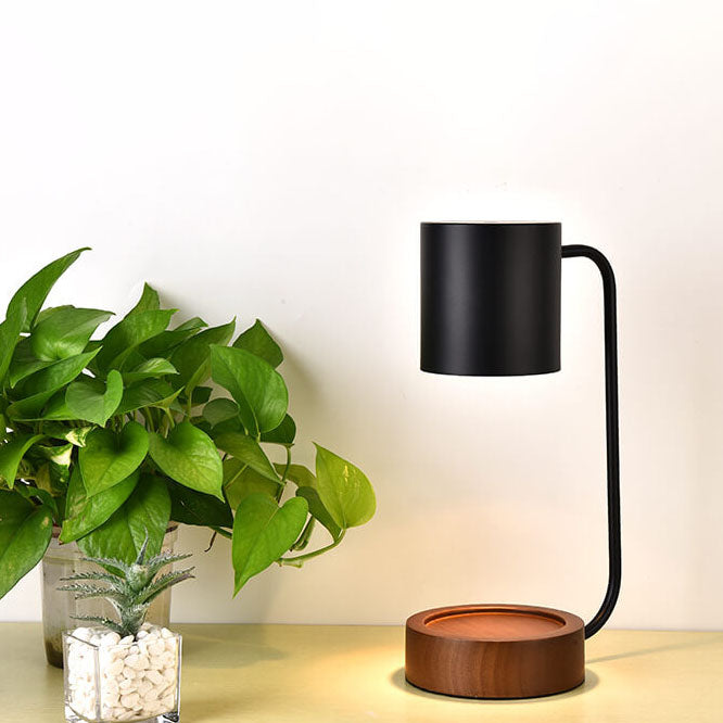 Japanse Minimalistische Houten Timing Dimmende 1-Lichts Smeltende Was Tafel Lamp