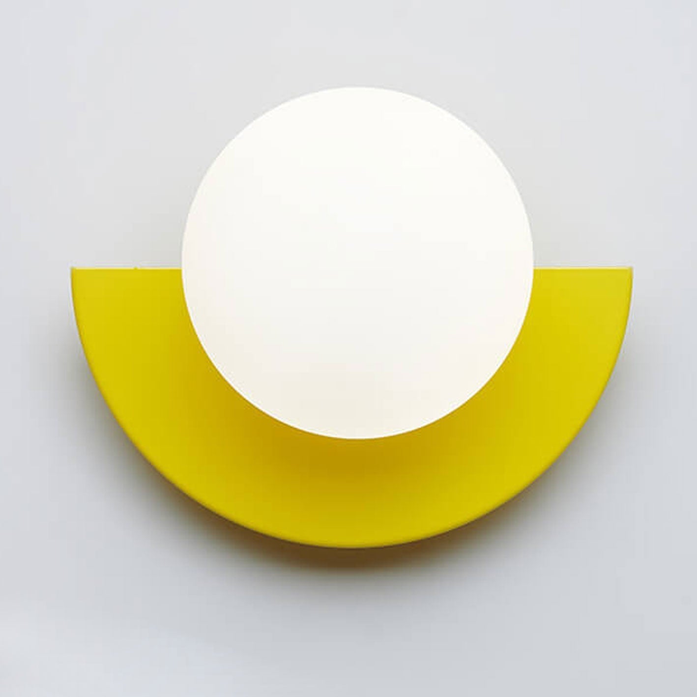 Moderne Minimalistische Glazen Sferische Kleurrijke Halve Cirkel Ontwerp 1-Lichts Wandlamp