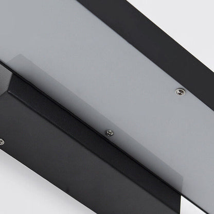 Moderne Minimalistische Rechthoekige Vlakke LED Sensor Buiten Waterdichte Wandlamp