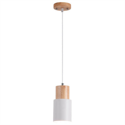 Noordse Macaron Cilinder Aluminium 1-Licht Enkel LED Hanglamp