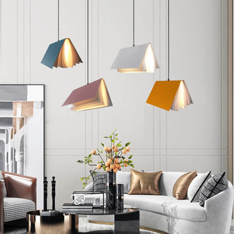 Vliegend Boek 1-Licht Metaal PVC Boek Schaduw Hanglamp