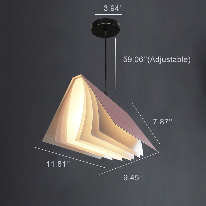 Vliegend Boek 1-Licht Metaal PVC Boek Schaduw Hanglamp