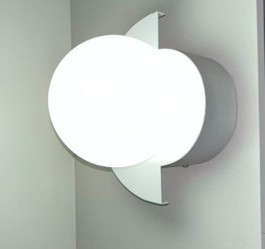 Moderne Minimalistische Glazen Sferische Kleurrijke Halve Cirkel Ontwerp 1-Lichts Wandlamp