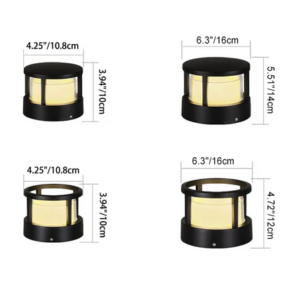 Industrieel Waterdicht Aluminium Cilinder LED Buitenverlichting voor Tuinlandschap