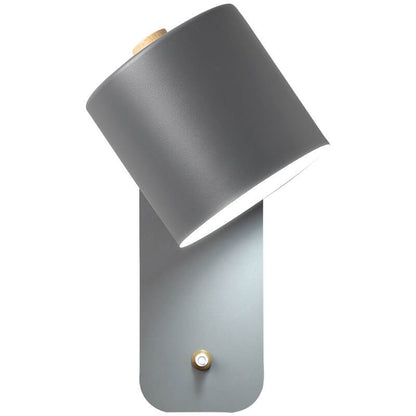 Nordic Macaron Cilinder Vorm Rotatable 1-Licht Wandlampen