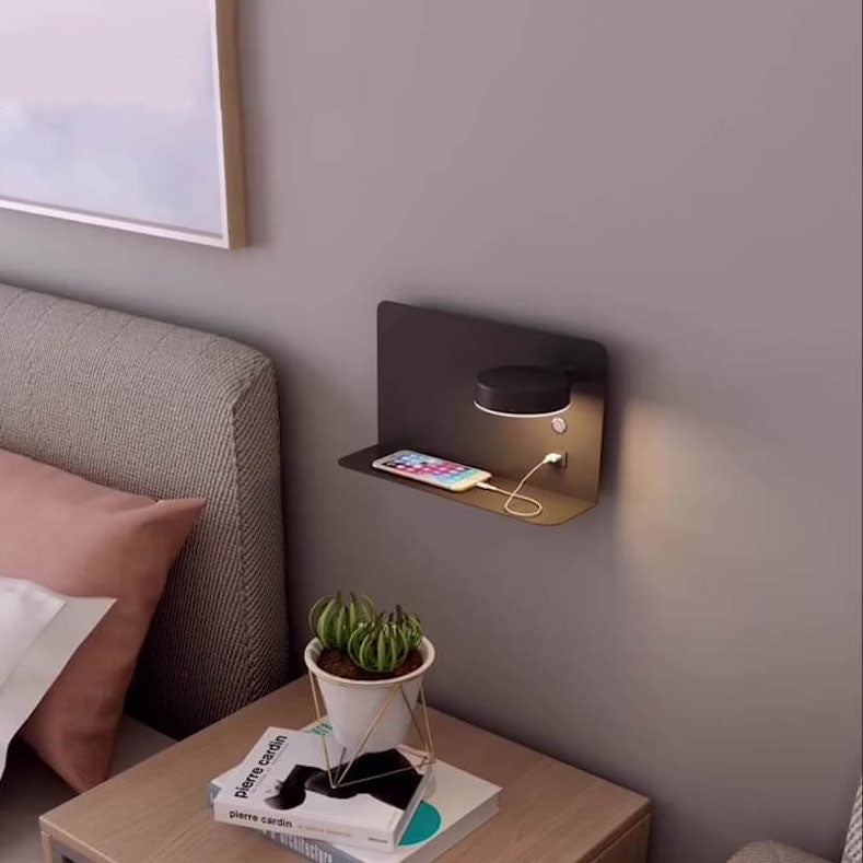 Moderne IJzeren Vierkante LED USB Oplaadbare Wandlamp