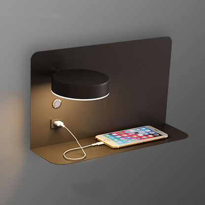 Moderne IJzeren Vierkante LED USB Oplaadbare Wandlamp