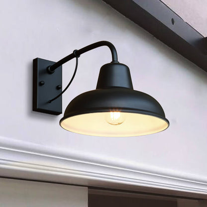 Vintage IJzeren Schuur Waterdichte Buiten 1-Licht Wandlamp
