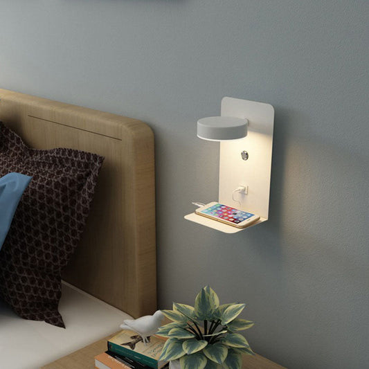 Moderne IJzeren Vierkante LED USB Oplaadbare Wandlamp