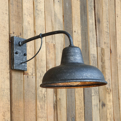 Vintage IJzeren Schuur Waterdichte Buiten 1-Licht Wandlamp