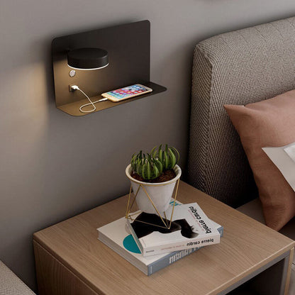 Moderne IJzeren Vierkante LED USB Oplaadbare Wandlamp