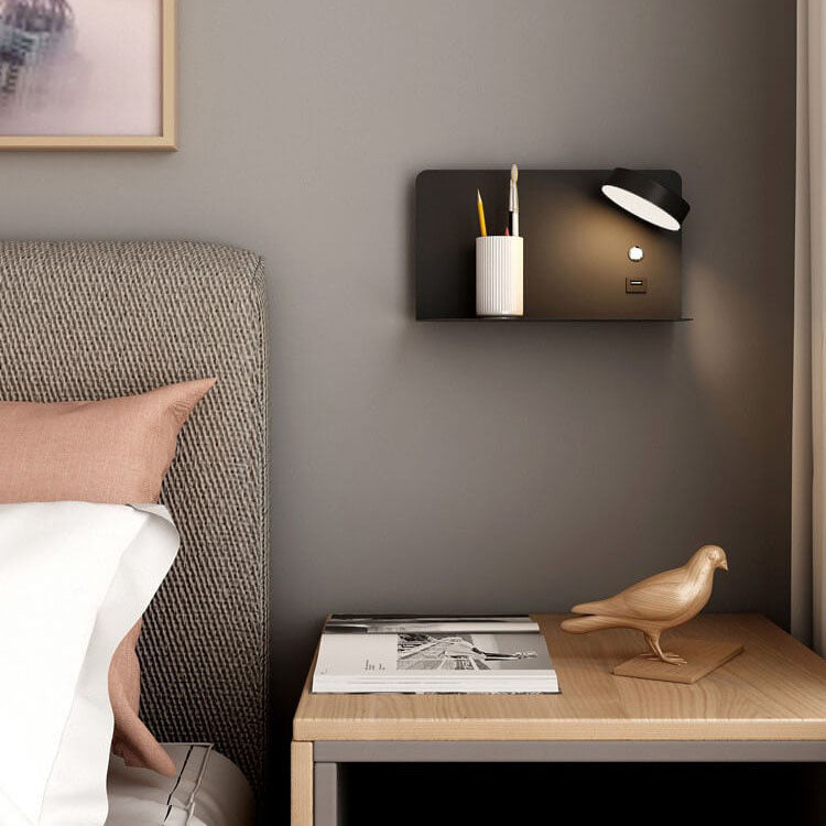 Moderne IJzeren Vierkante LED USB Oplaadbare Wandlamp