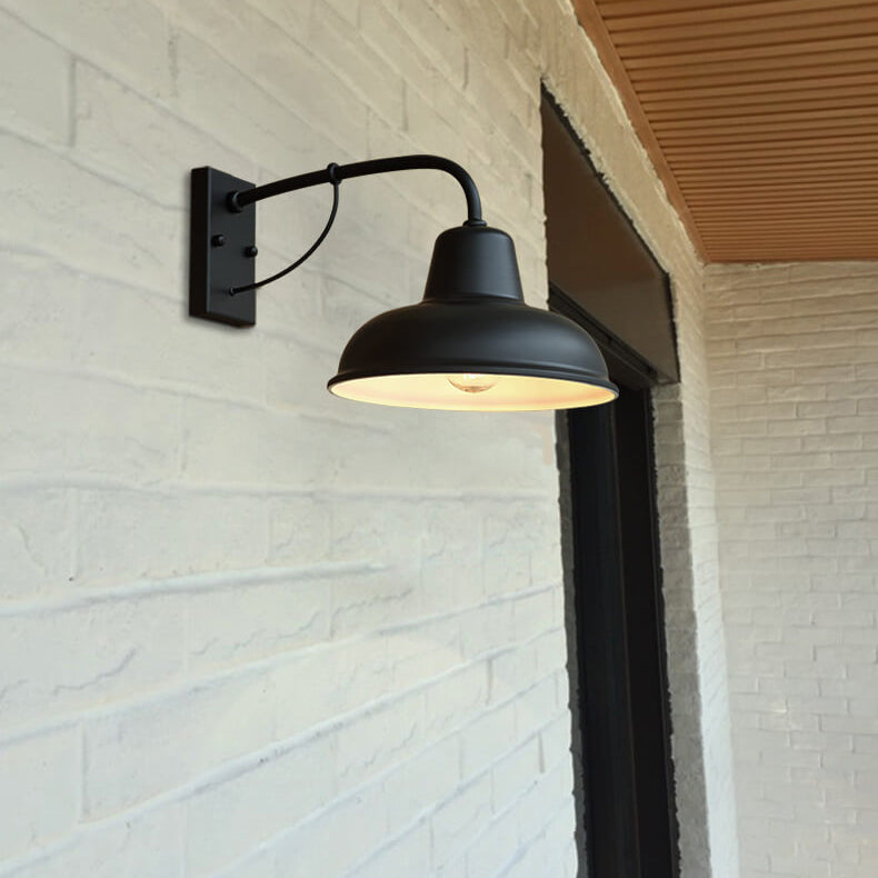 Vintage IJzeren Schuur Waterdichte Buiten 1-Licht Wandlamp