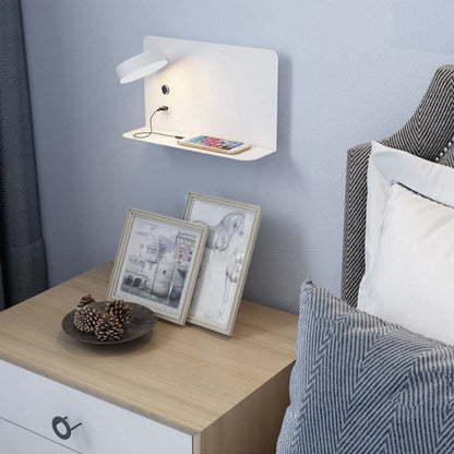 Moderne IJzeren Vierkante LED USB Oplaadbare Wandlamp