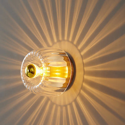 Moderne Luxe Glazen Zonvorm Volledig Koper Dubbel Doel 1-Licht Plafondlamp
