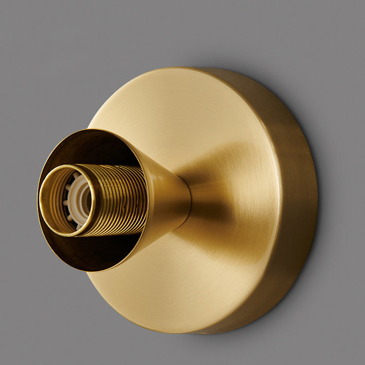 Moderne Luxe Glazen Zonvorm Volledig Koper Dubbel Doel 1-Licht Plafondlamp