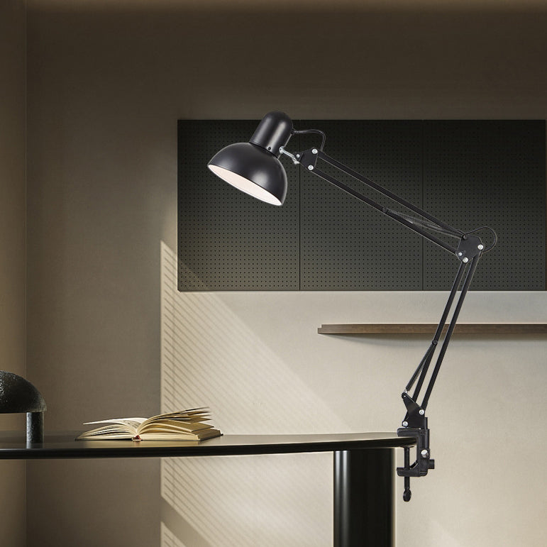 Moderne Minimalistische Uittrekbare Lange Arm Clip Lamp ABS 1-Licht Tafel Lamp Voor Slaapkamer