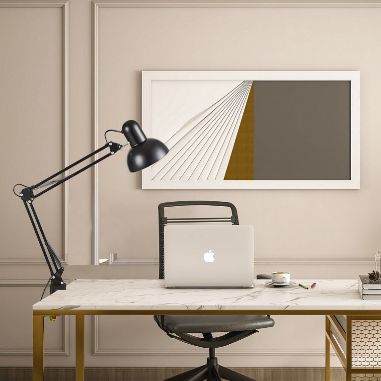 Moderne Minimalistische Uittrekbare Lange Arm Clip Lamp ABS 1-Licht Tafel Lamp Voor Slaapkamer