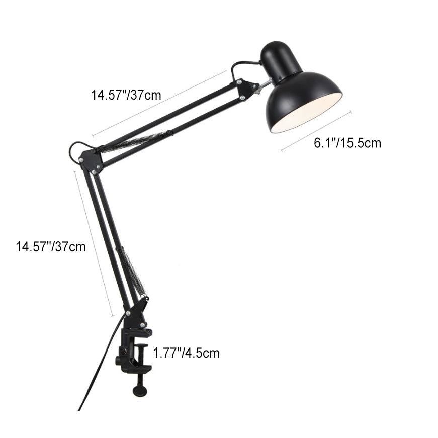 Moderne Minimalistische Uittrekbare Lange Arm Clip Lamp ABS 1-Licht Tafel Lamp Voor Slaapkamer
