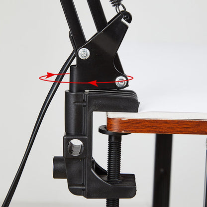 Moderne Minimalistische Uittrekbare Lange Arm Clip Lamp ABS 1-Licht Tafel Lamp Voor Slaapkamer
