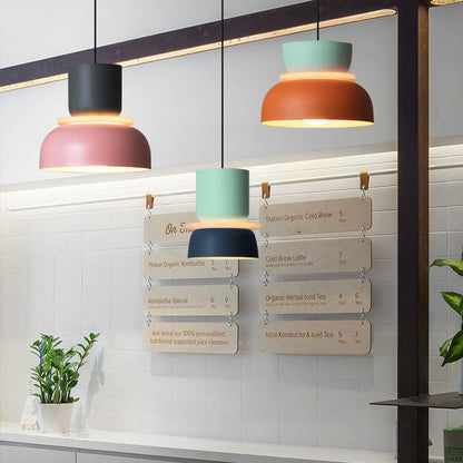 Nordic Kleurrijke Macaron 1-Lichts LED Hanglamp