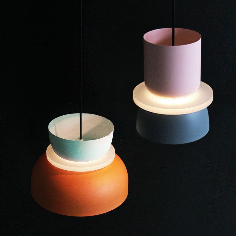 Nordic Kleurrijke Macaron 1-Lichts LED Hanglamp