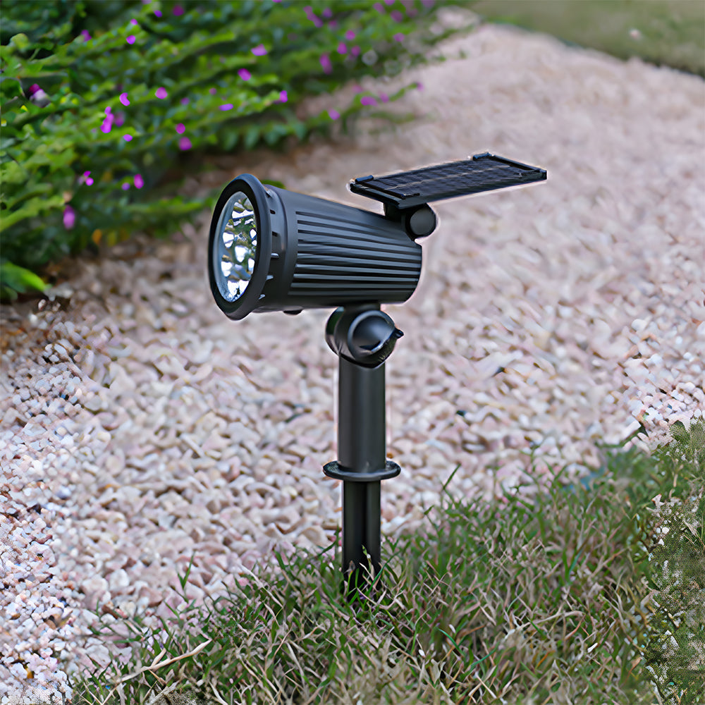 Zonne-energie Moderne Zwarte Buitenstaander Verlichting