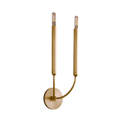 1/2 Lampen Tube Wandlamp Traditionele Metalen Wandlamp in Zwart/Brass voor de Eetkamer