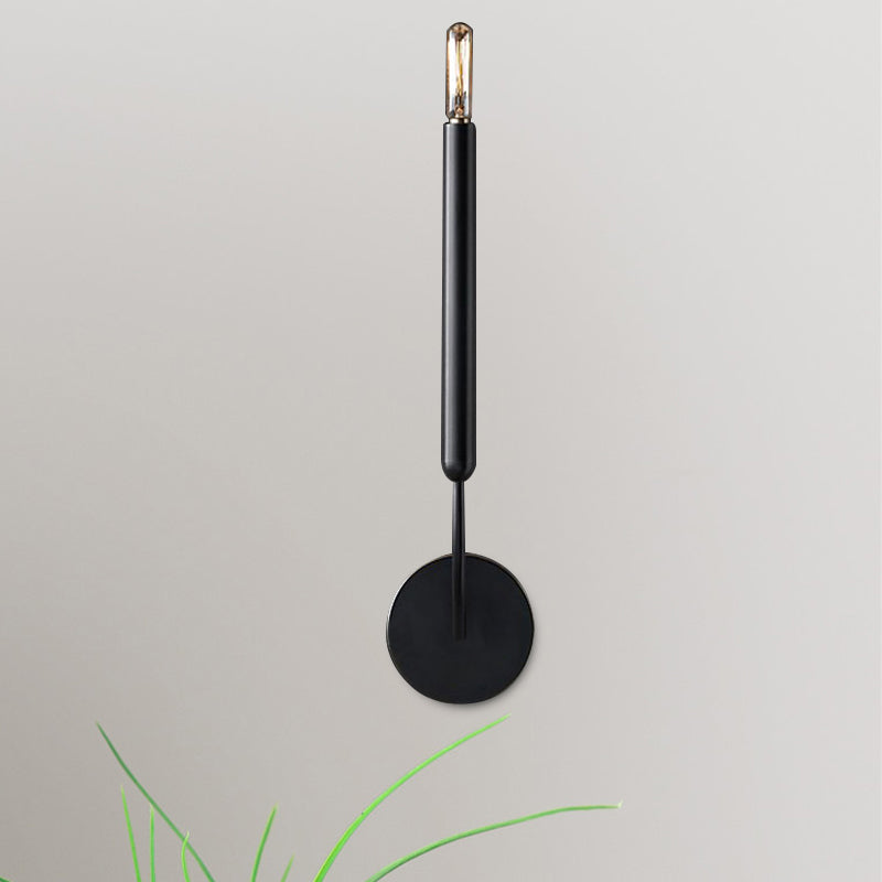 1/2 Lampen Tube Wandlamp Traditionele Metalen Wandlamp in Zwart/Brass voor de Eetkamer
