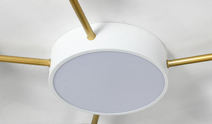 Scandinavisch Minimalistische Massief Houten IJzeren LED Plafondverlichting
