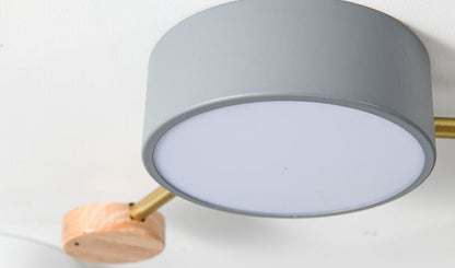 Scandinavisch Minimalistische Massief Houten IJzeren LED Plafondverlichting