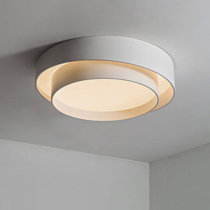 Witte Metalen Circulaire Plafondlamp Nordic Stijl LED Plafondverlichting voor Slaapkamer