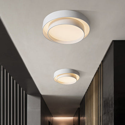 Witte Metalen Circulaire Plafondlamp Nordic Stijl LED Plafondverlichting voor Slaapkamer